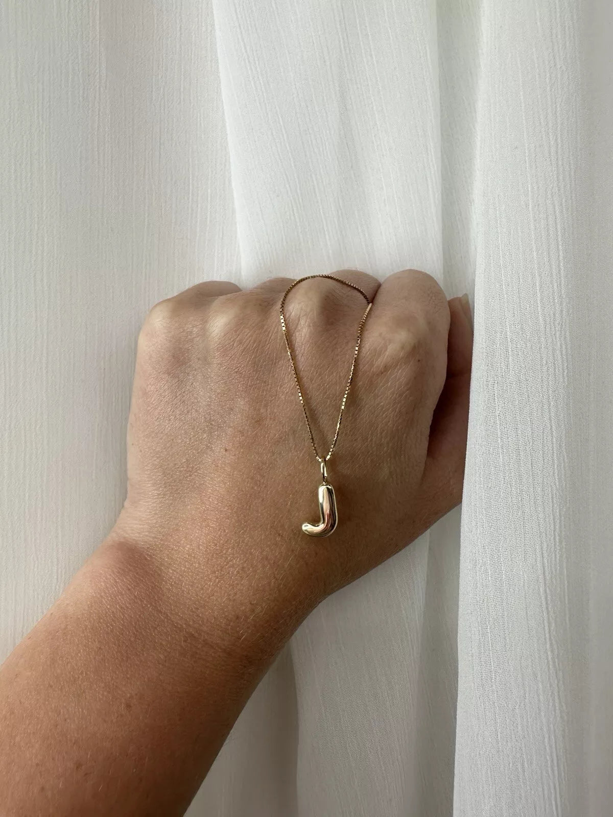 Main Street 'J' Initial Pendant